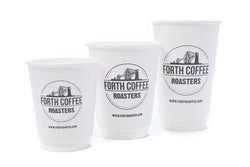 8oz Disposable Coffee Cups x 100 (recyclable)